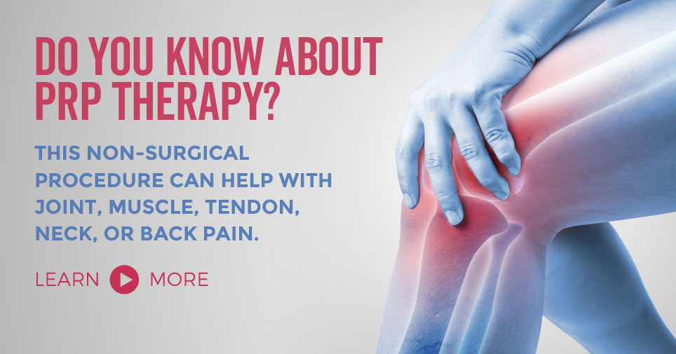 PRP Therapy are minimally invasive procedures that can help with join, muscle, tendon, neck, or back pain